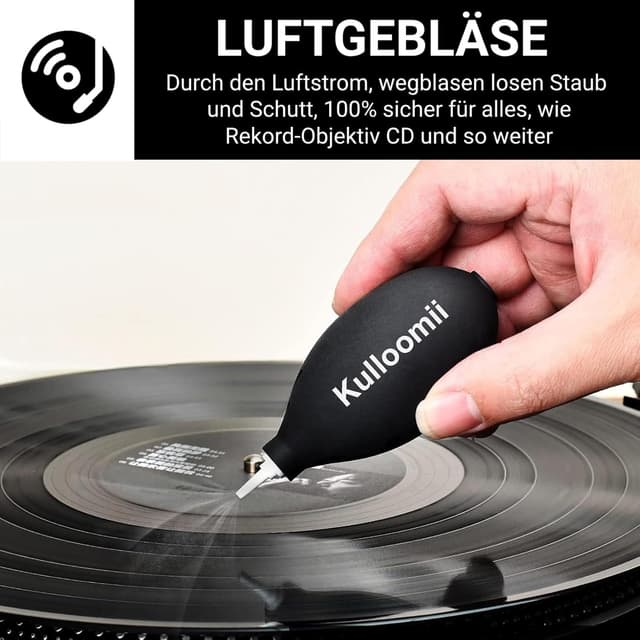 Thumbnail 4 de Kulloomii 7-teiliges Reinigungsset für Schallplatten