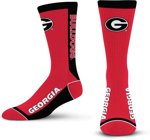 Detalle de For Bare Feet NCAA MVP Crew Socks (Unisex) — Georgia Bulldogs