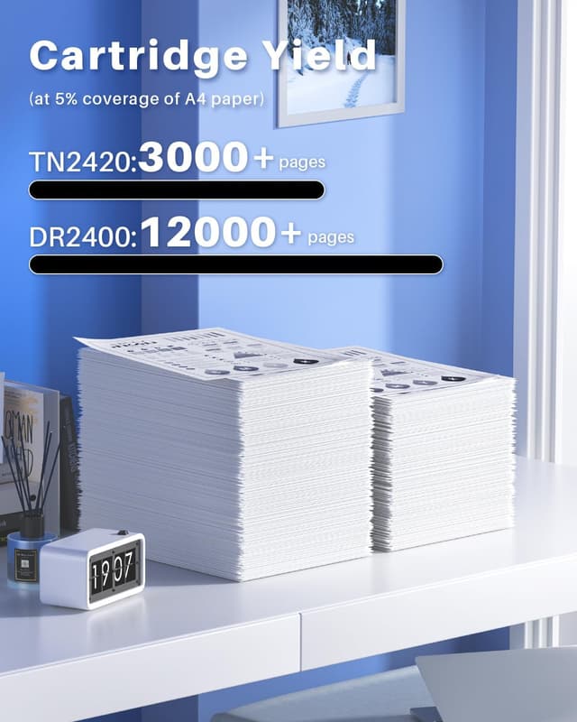 Detalle de INK4U Toner TN2420 + tambour DR2400 compatibles pour Brother HL-L2350DW / HL-L2370 / DCP-L2510D et MFC-L27xx