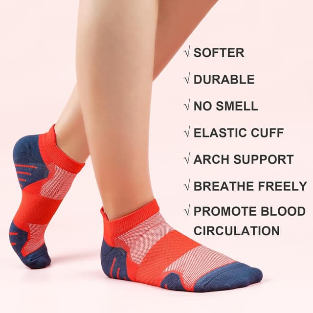 Thumbnail 5 de PAPLUS 6-Pair Ankle Compression Socks for Women