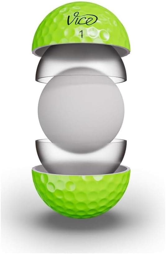 Detalle de Vice Pro Golf Balls (3-Piece) — HESC Core, Cast Urethane Cover & KIL Alignment Line