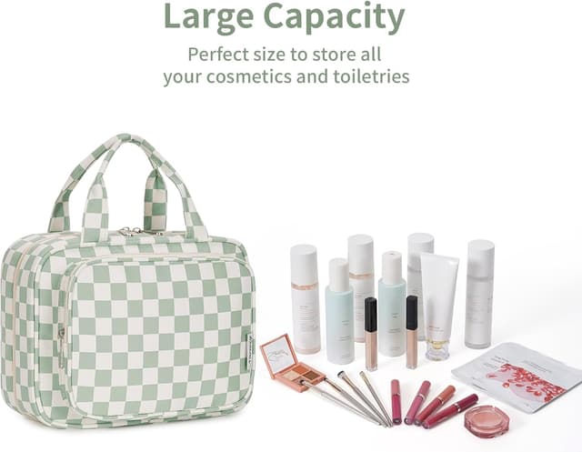 Thumbnail 5 de Narwey Checkered Hanging Toiletry Bag