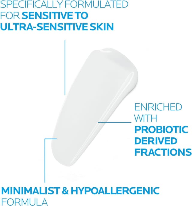 Detalle de La Roche-Posay Toleriane Dermallergo regenerierendes Gesichtsfluid für empfindliche, zu Allergien neigende Haut (40 ml)