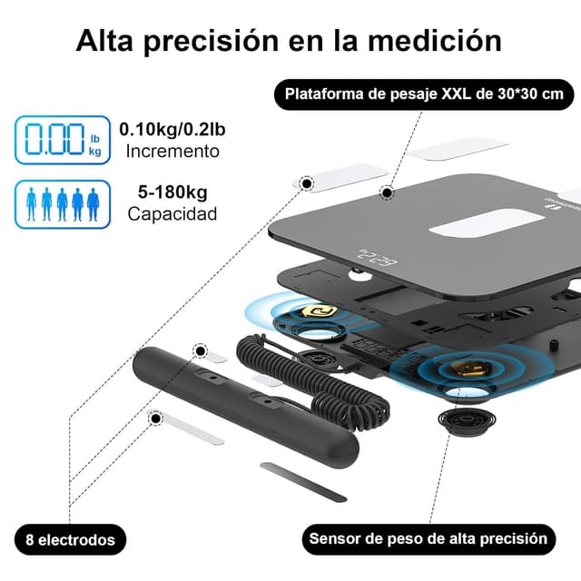 Thumbnail 3 de Báscula Grasa Corporal 180 kg