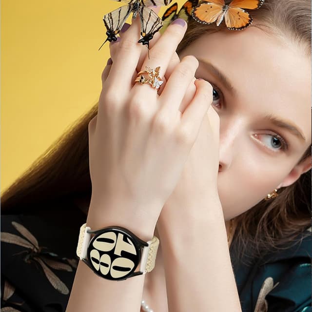 Thumbnail 6 de Yunshare geflochtenes elastisches Uhrenarmband mit Schnellverschluss (18–24 mm), 3er-Set Ersatzband