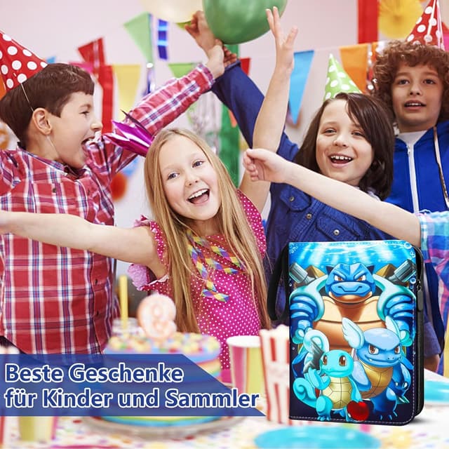 Detalle 1 de Sammelalbum für Pokémon Karten – 50 Seiten mit Platz für 900 Sammelkarten, tragbarer Ordner mit Reißverschluss