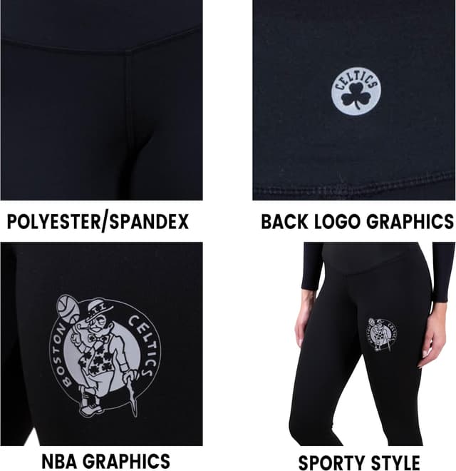 Detalle de Ultra Game Women’s NBA Official Super Soft Lightweight Leggings (Fitness, Yoga, Active Pants)