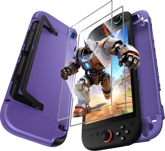Detalle de FYOUNG Étui de protection pour Nintendo Switch 2 (2025) avec coque transparente détachable