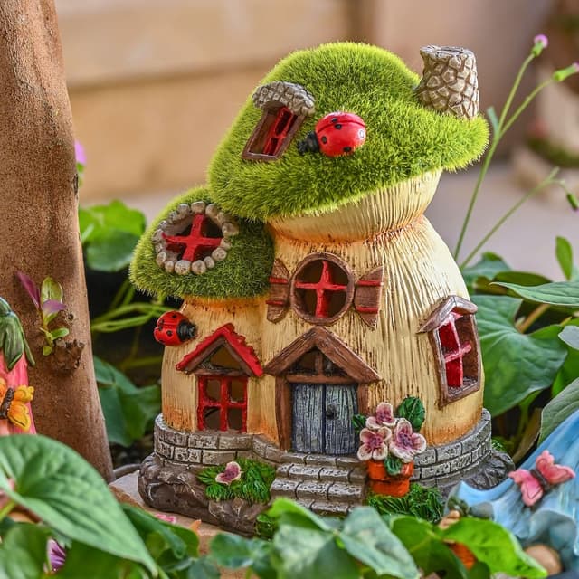 Detalle de TERESA'S COLLECTIONS Solar Fairy House 16.8cm