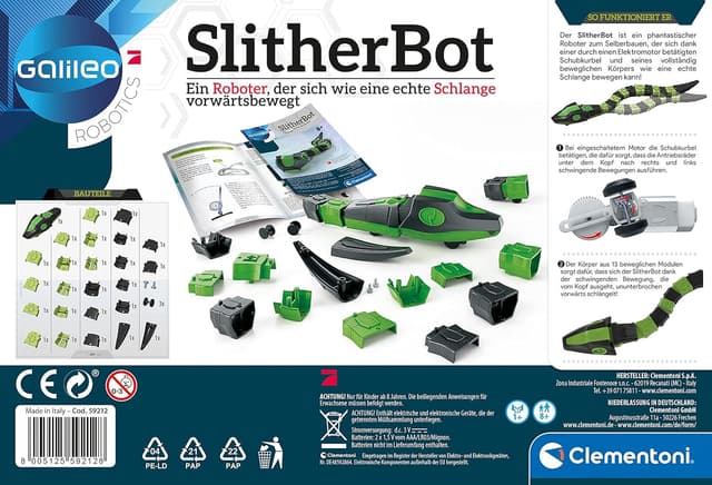 Detalle de Clementoni SlitherBot Robotik-Set für Kinder ab 8