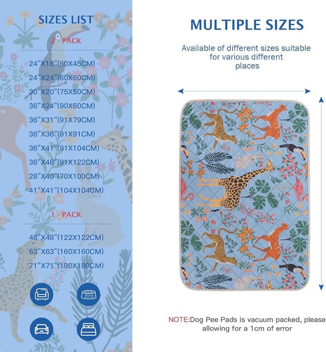 Thumbnail 5 de IEUUMLER 1PCS Alfombras Lavables para Perros EU013