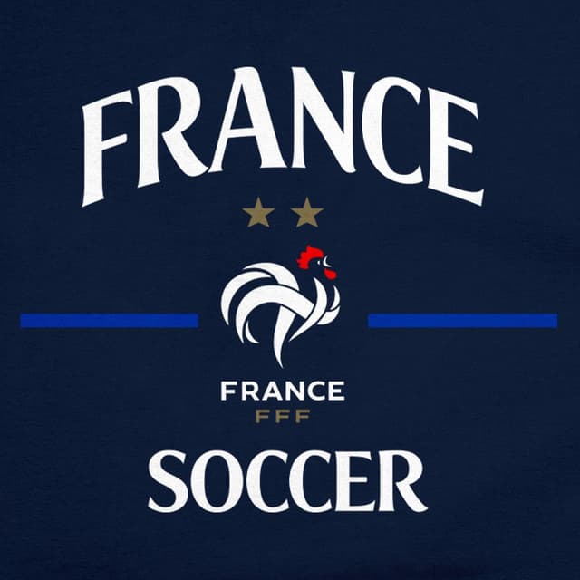 Detalle de Icon Sports Officially Licensed France Football Federation Soccer Cotton T-Shirt (Unisex Adult)