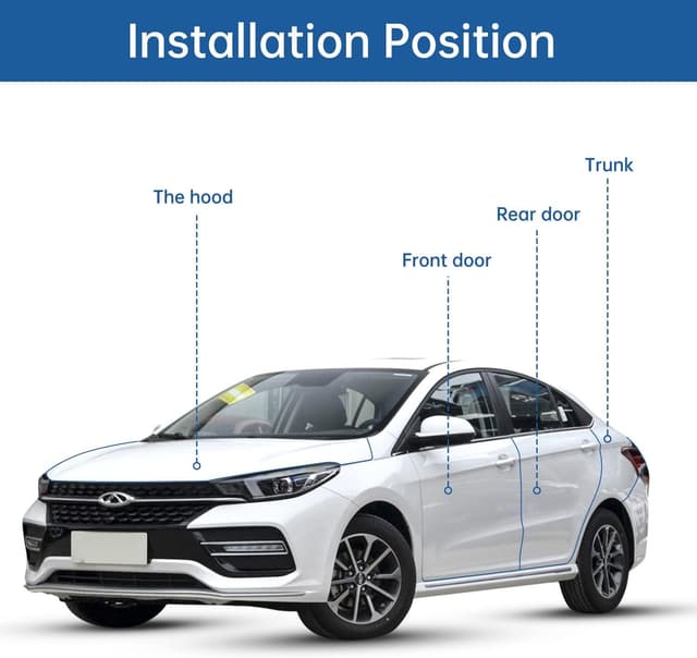 Detalle de 10 m U-Shaped Car Door Edge Protectors Rubber Anti-Collision Trim (Black)