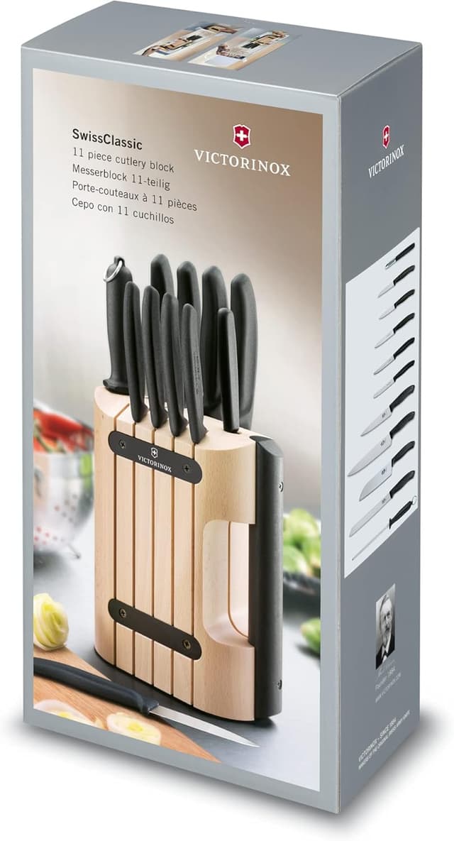 Thumbnail 2 de Victorinox Swiss Classic Juego de 11 Cuchillos con Soporte de Madera🔪