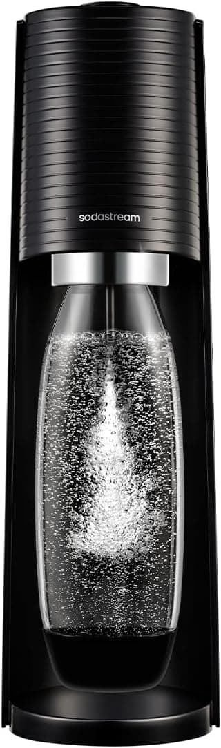 Detalle 2 de SodaStream Gasatore d’acqua Terra Nero con cilindro CO2 Quick-Connect e 3 bottiglie da 1 L