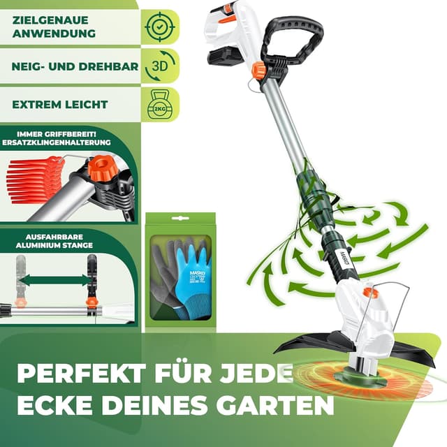 Thumbnail 5 de MASKO® Cortadora de césped inalámbrica 20 V y desbrozadora 🌿