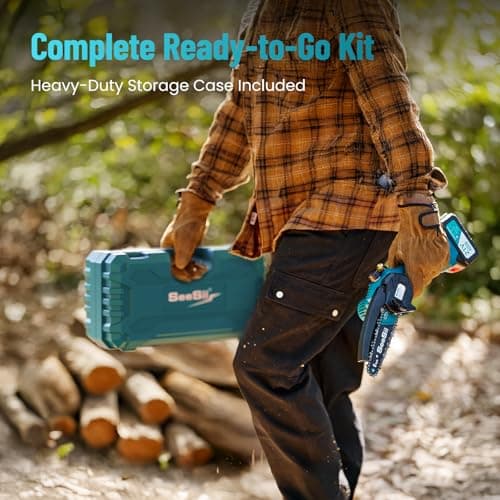 Thumbnail 6 de SEESII Mini Motosierra Eléctrica 6" con Batería y Cadena 🔋