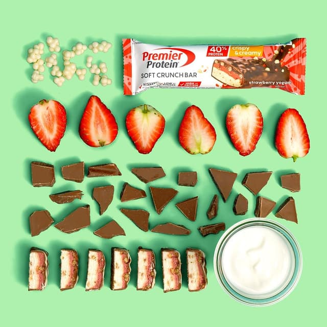 Thumbnail 3 de Premier Protein Bar de Yogur y Fresa 🍓, 12x40g, Bajo Azúcar