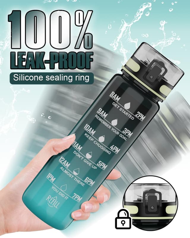 Detalle de QIVORO 1 litre time marker bottle