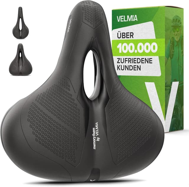 Imagen de VELMIA Fahrradsattel 22,8 cm Memory Foam en OfertitasTOP