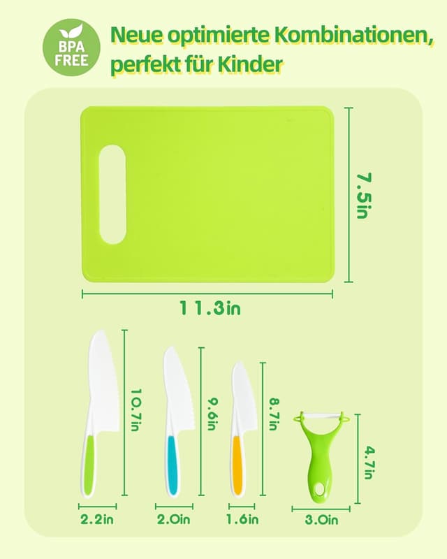 Thumbnail 1 de Koonie Kindermesser 5-teiliges Sicherheit Messer Set für Kinder