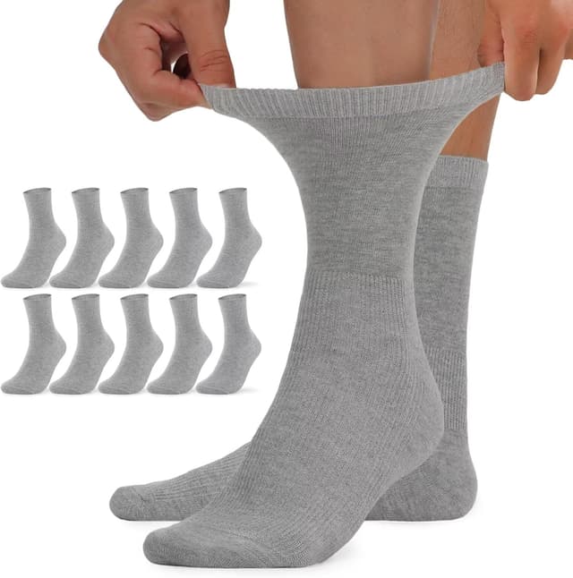 Detalle de TUUHAW Diabetikersocken 10 Paar ohne Gummibund