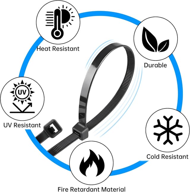 Thumbnail 2 de Jokisa 1000 pièces collier de serrage 200 x 4,8 mm