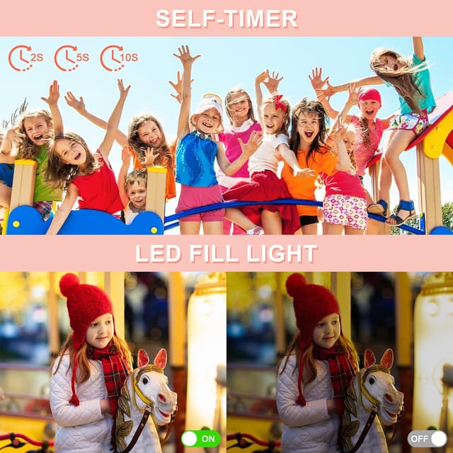 Detalle de Digital Camera 44MP 1080P FHD compact vlogging camera