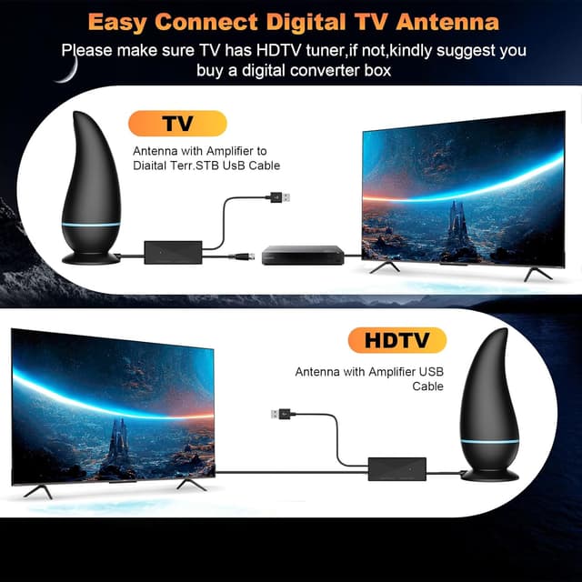 Thumbnail 3 de Indoor TV Aerial Long Range 4K TV Antenna