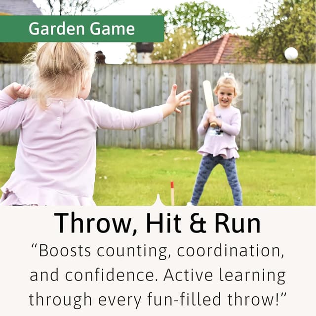 Detalle de Jaques of London Premium Rounders Set (6-piece) with Safe-Play Bat, Ball & Carry Bag