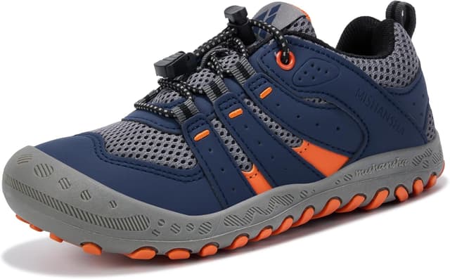 Detalle de Mishansha Kinder-Trekkingschuhe Unisex (Gr. 24–38) – Outdoor-Sportschuhe mit breiter Spitze