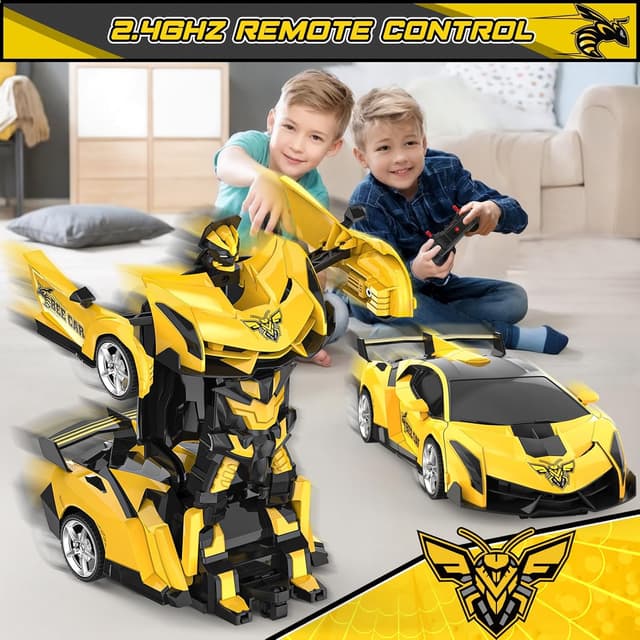 Detalle de Mieryd Macchina telecomandata 2 in 1 trasforma Bee in robot e auto 2,4 GHz