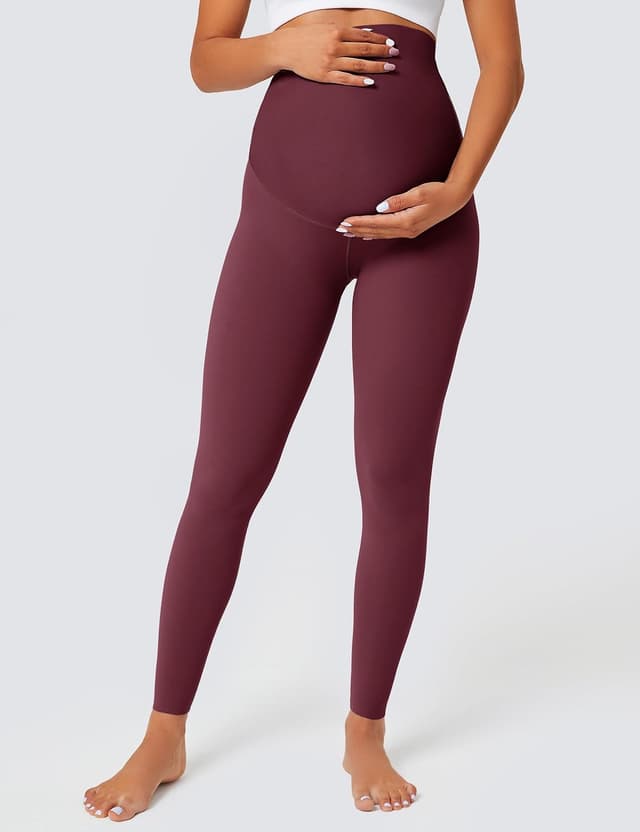 Detalle 2 de BAYDI Nudi Umstandsleggings für Damen mit Taschen – blickdicht, High Waist, 7/8 Länge