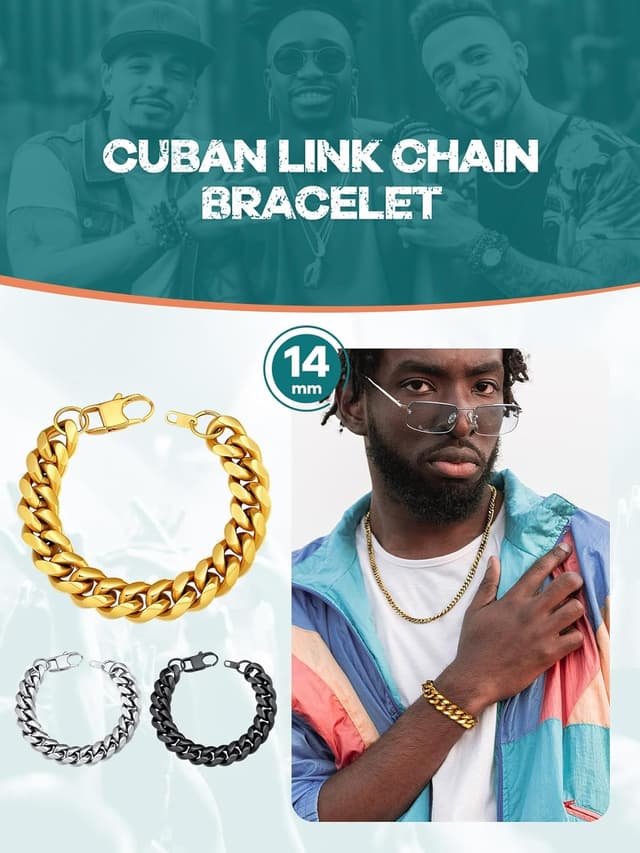 Detalle de Supcare curb link bracelet chain 19cm