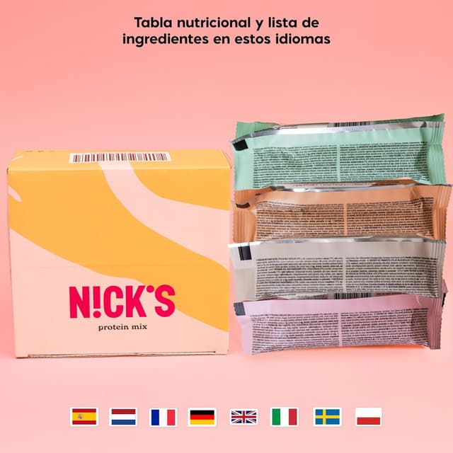 Thumbnail 6 de NICKS Mix Barritas Proteína 9×50g 🍫