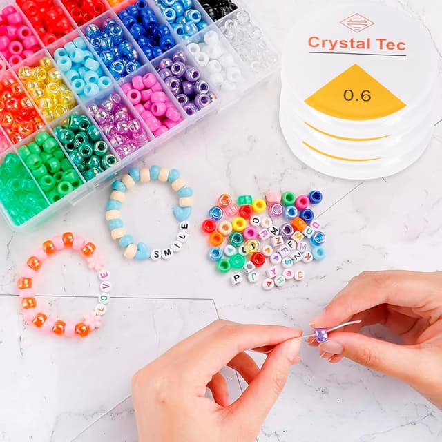 Thumbnail 2 de Cinta Elástica Transparente Nylon para Pulseras - 6 Rollos 🎨