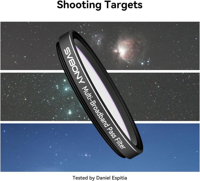 Detalle 2 de SVBONY SV260 multi bandpass filter 2 inch