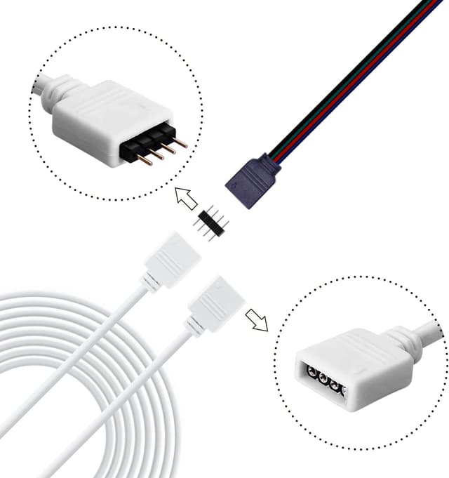 Thumbnail 4 de LED Strip Verbinder 10 mm RGB 5050 4-polig