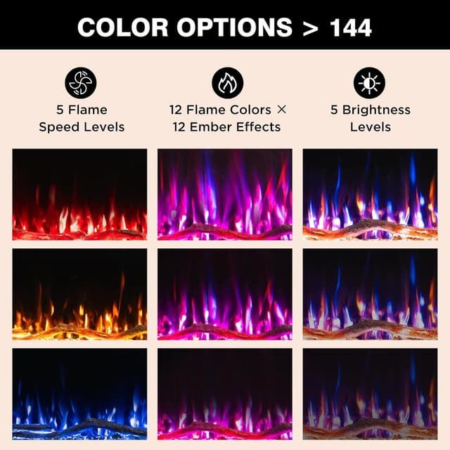 Thumbnail 5 de HOMAVO 50" Cheminée électrique 🏠