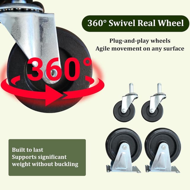 Detalle 2 de NiceyCare 2-in-1 Folding Trolley 120 kg Capacity 🛒