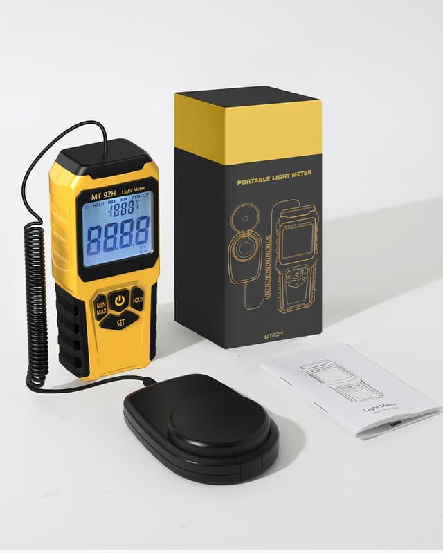 Thumbnail 6 de URCERI Digital Light Meter with Split Sensor (0–200,000 lux) for Indoor/Outdoor Plants