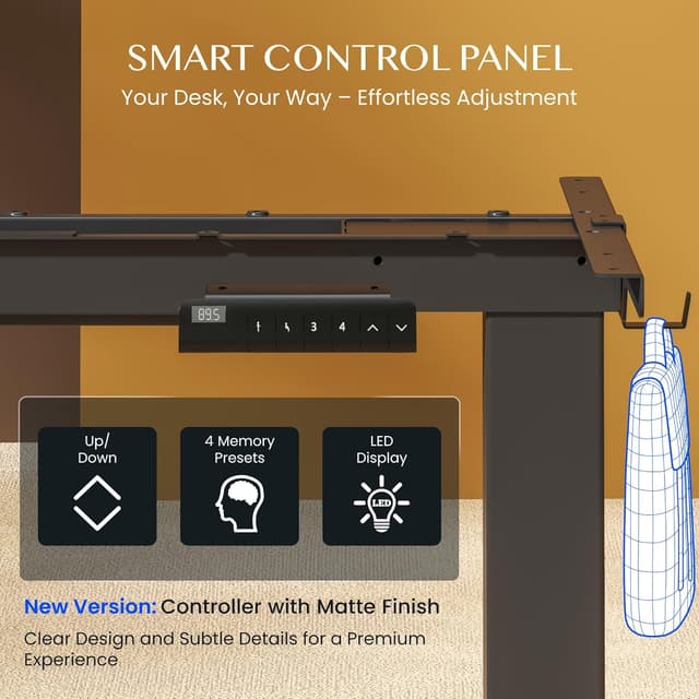 Thumbnail 5 de FLEXISPOT Höhenverstellbarer Schreibtisch 70–119 cm