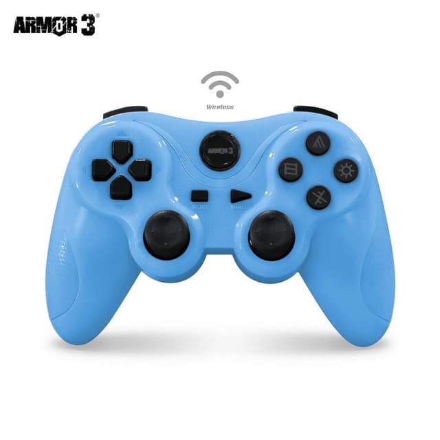 Detalle de Armor3 Nuplay Wireless Game Controller for PS3 (Light Blue)
