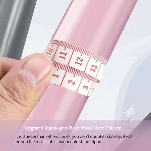 Thumbnail 2 de Fernlandia Mannequin Head Stand 20–63in Pink