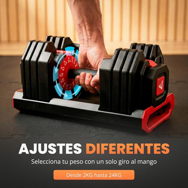 Detalle 2 de JUPPLIES Mancuerna Ajustable 24 kg