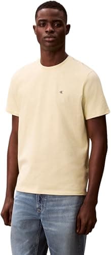 Detalle de Calvin Klein Camiseta SS Classic Monogram tee para hombre (blanco Lime Spritz) talla M