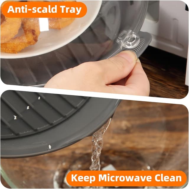 Thumbnail 3 de Microwave Splatter Cover Lid 10.2 Inch