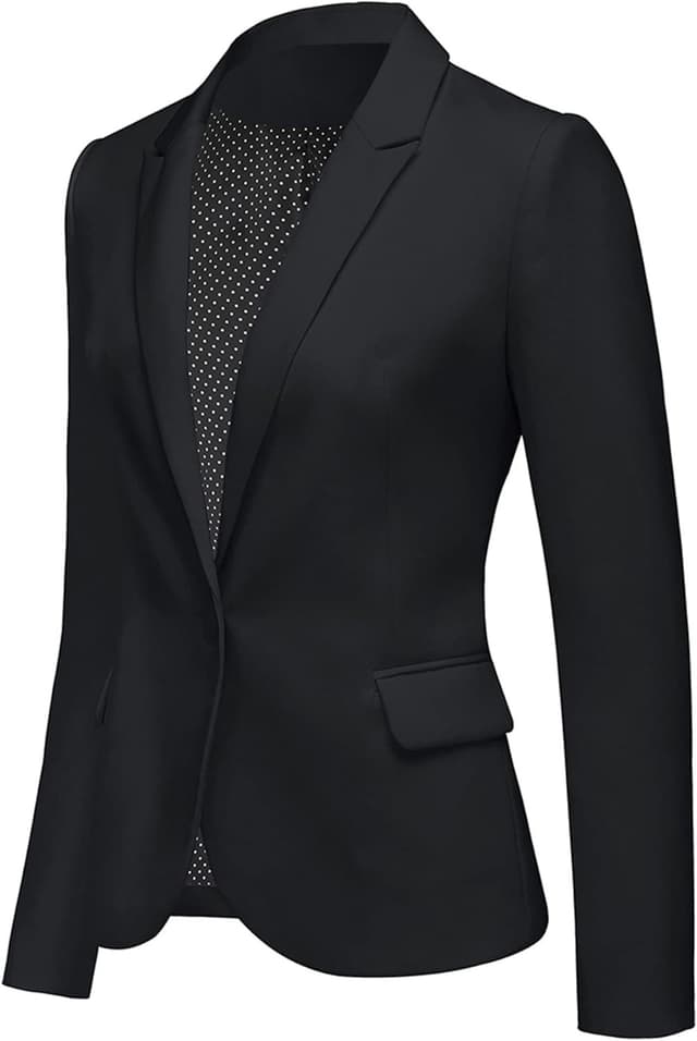 Thumbnail 5 de LookbookStore Notched Lapel Blazer Jacket 1‑Button