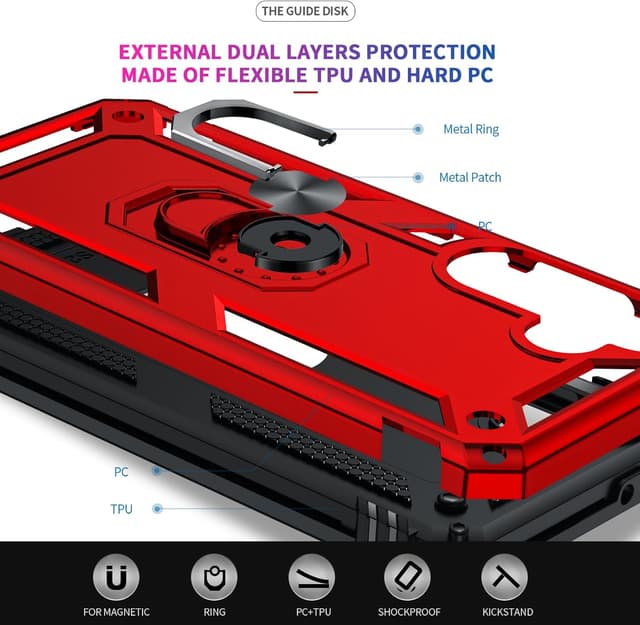 Detalle de LeYi Galaxy S24 FE case with glass