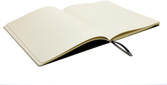 Detalle de Muitomas Block Notes Large 19x25 cm nero con chiusura a elastico e tasca interna